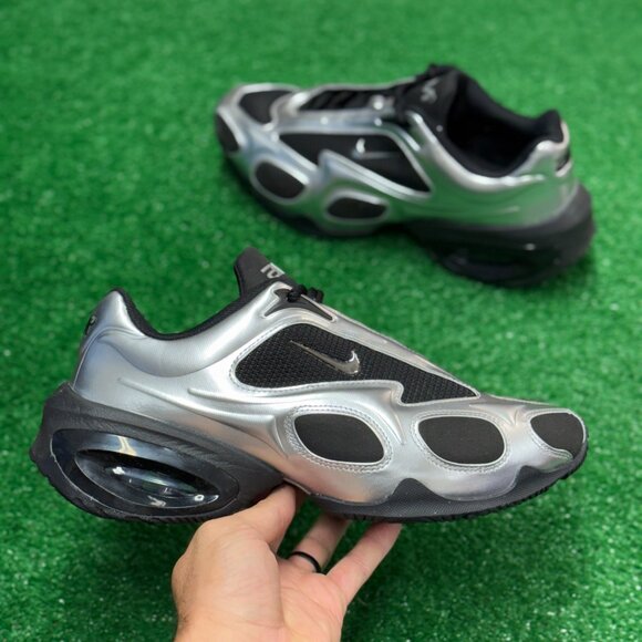 Nike Air Max Muse Black Metallic Silver Womens FV1920-001 VNDS Sz 10 - Picture 1 of 7